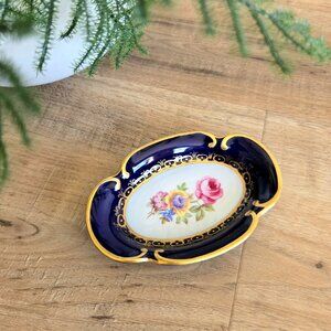 Graf von Henneberg Porzellan Echt Kobalt Made in Germany small dish ashtray